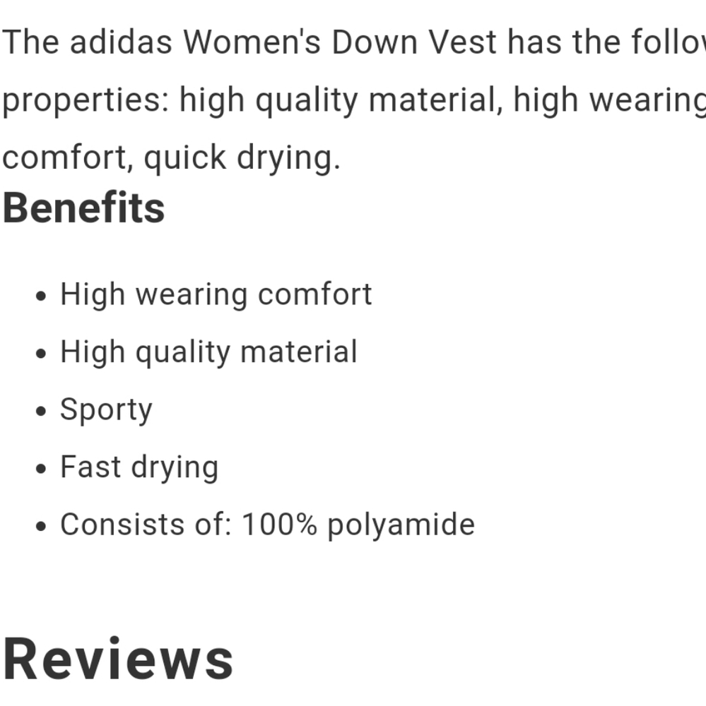 Adidas New Woman Down Vest - Picture 16 of 16